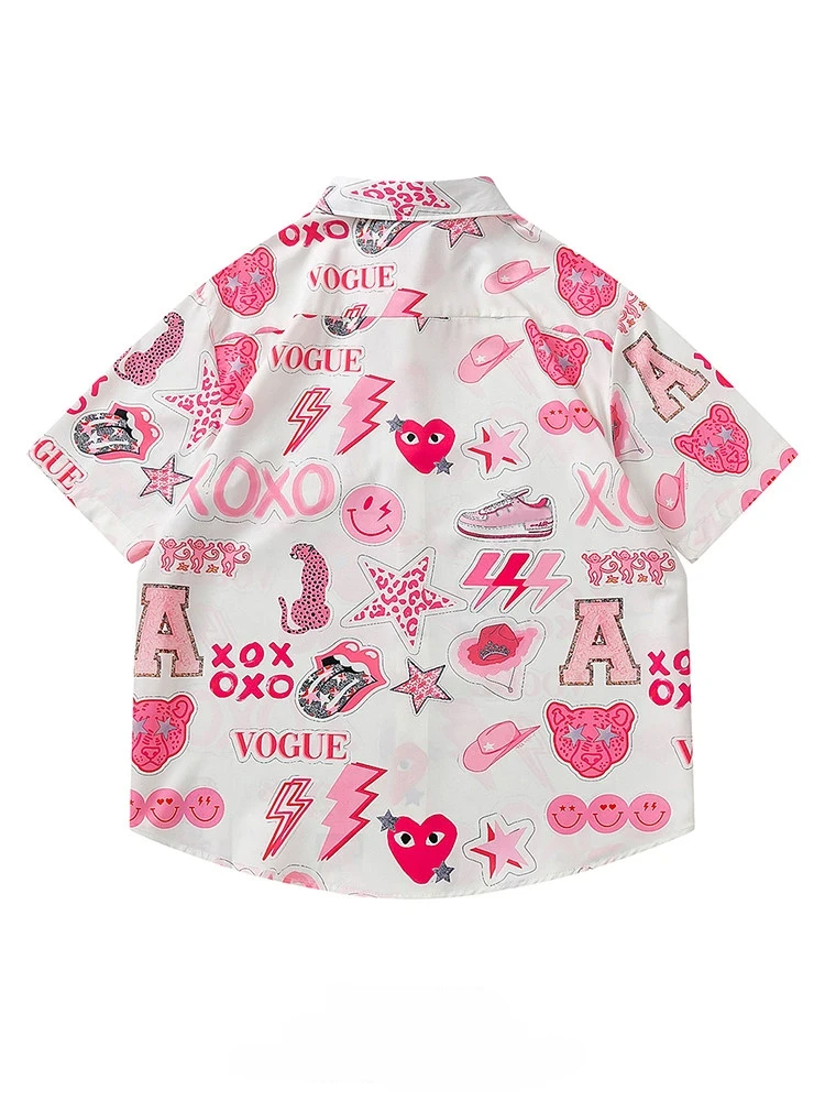 Bemto Cartoon Pink Shirt