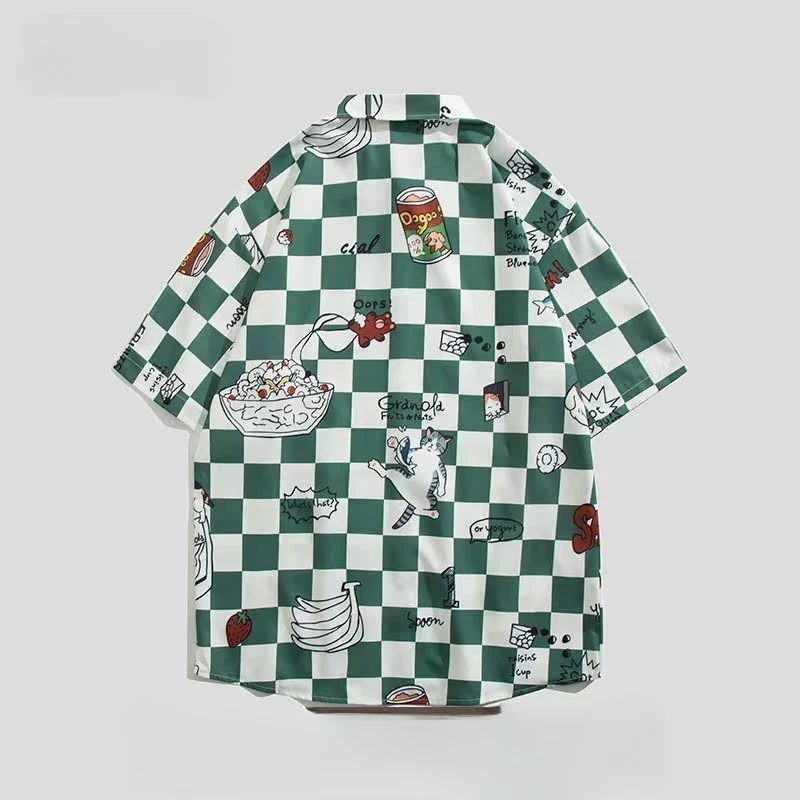 Bemto Cartoon Checkered Shirt