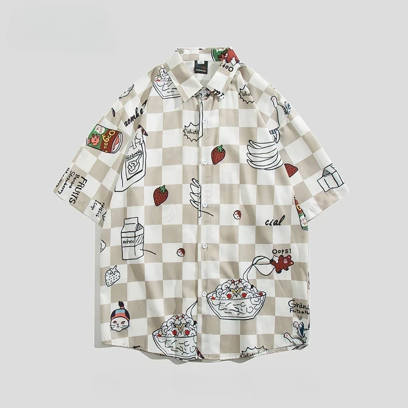 Bemto Cartoon Checkered Shirt