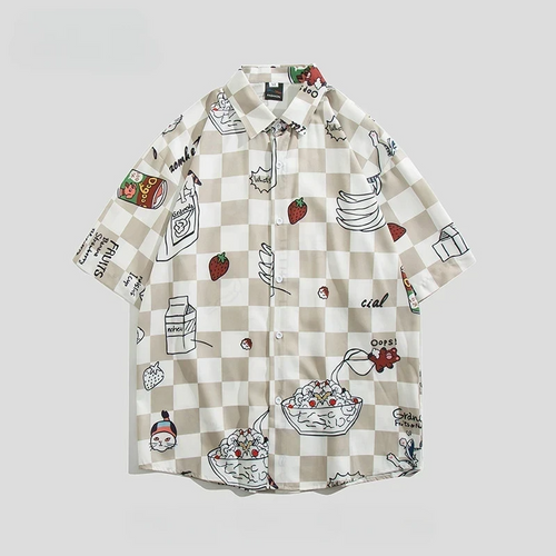 Bemto Cartoon Checkered Shirt