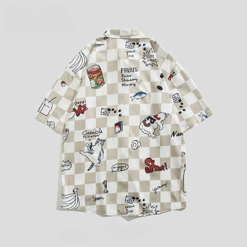 Bemto Cartoon Checkered Shirt