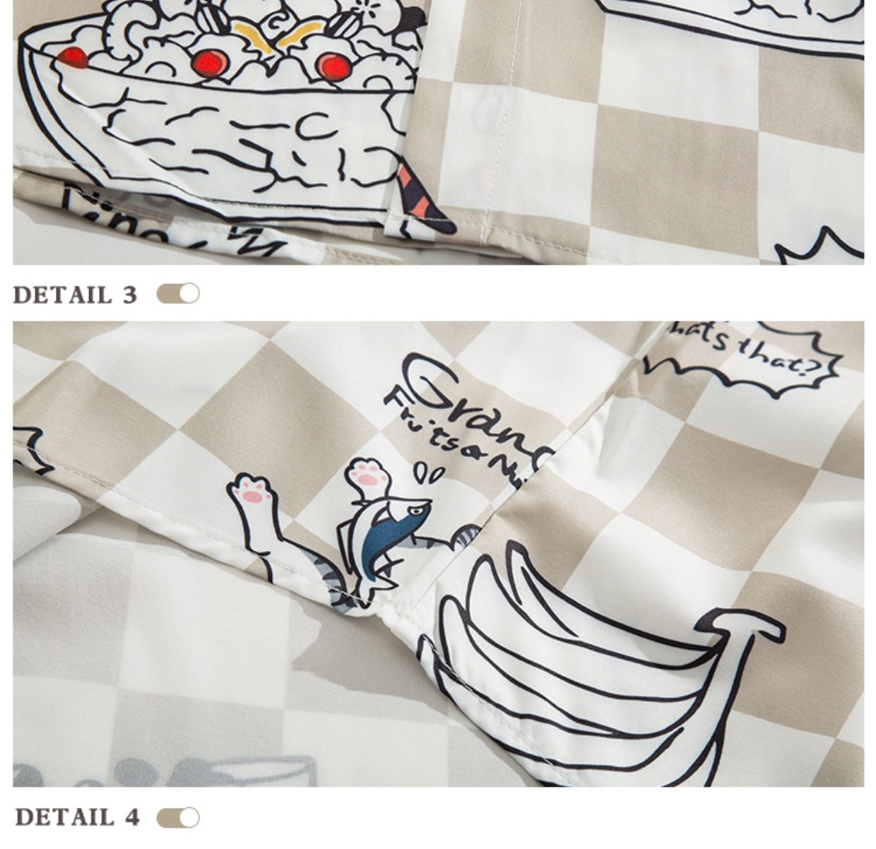 Bemto Cartoon Checkered Shirt