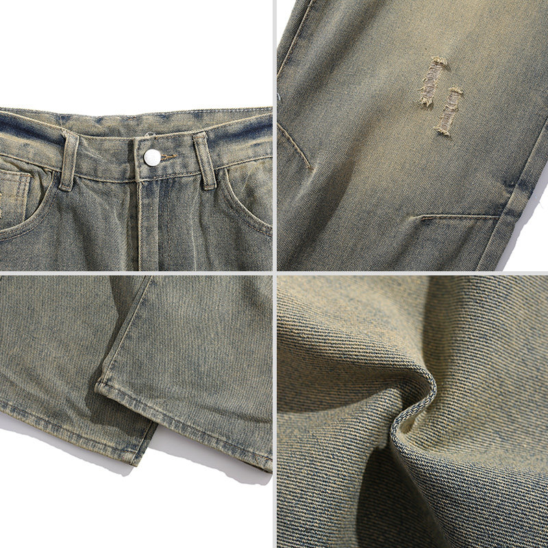 Bemto Hip-hop Straight Jeans