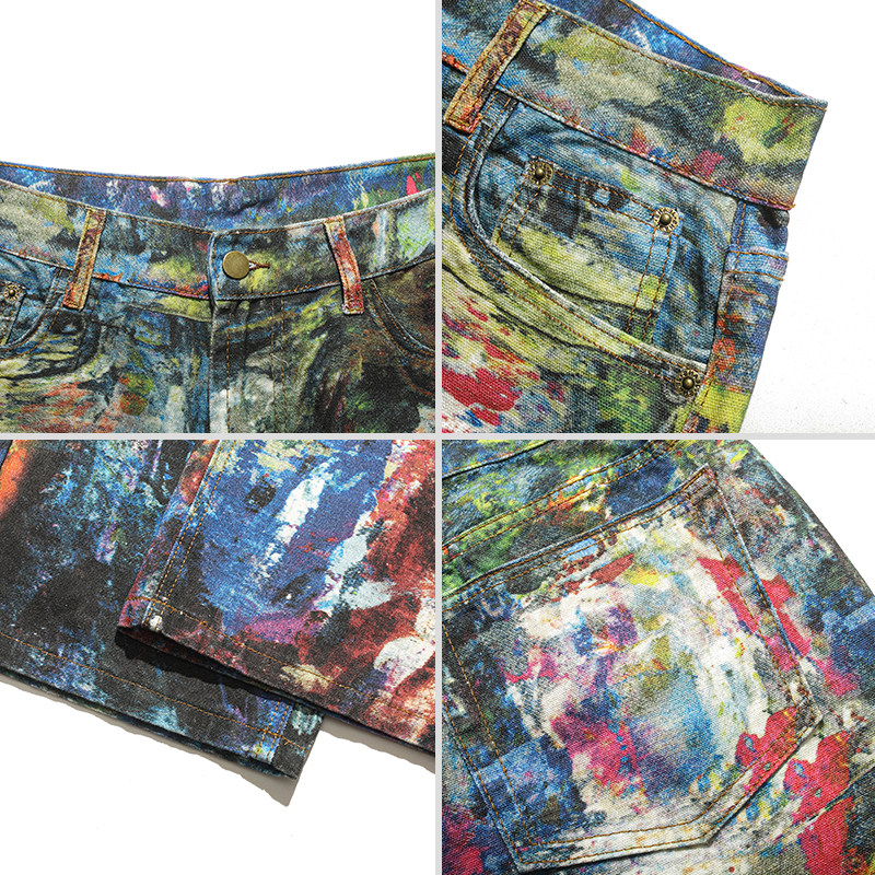 Bemto Impasto Oil Painting Jeans