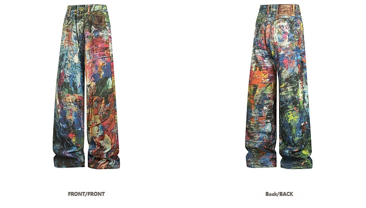 Bemto Impasto Oil Painting Jeans