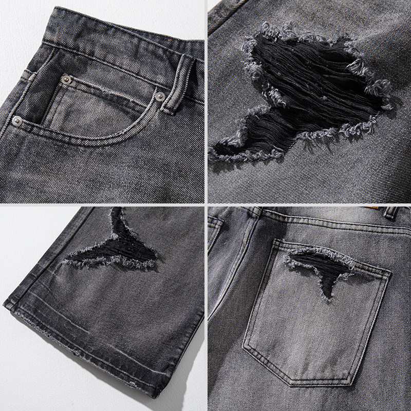 Bemto Retro wide-hole Jeans